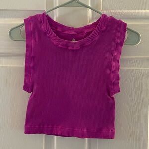 Happiness Runs Tank - M/L - Neon Magenta